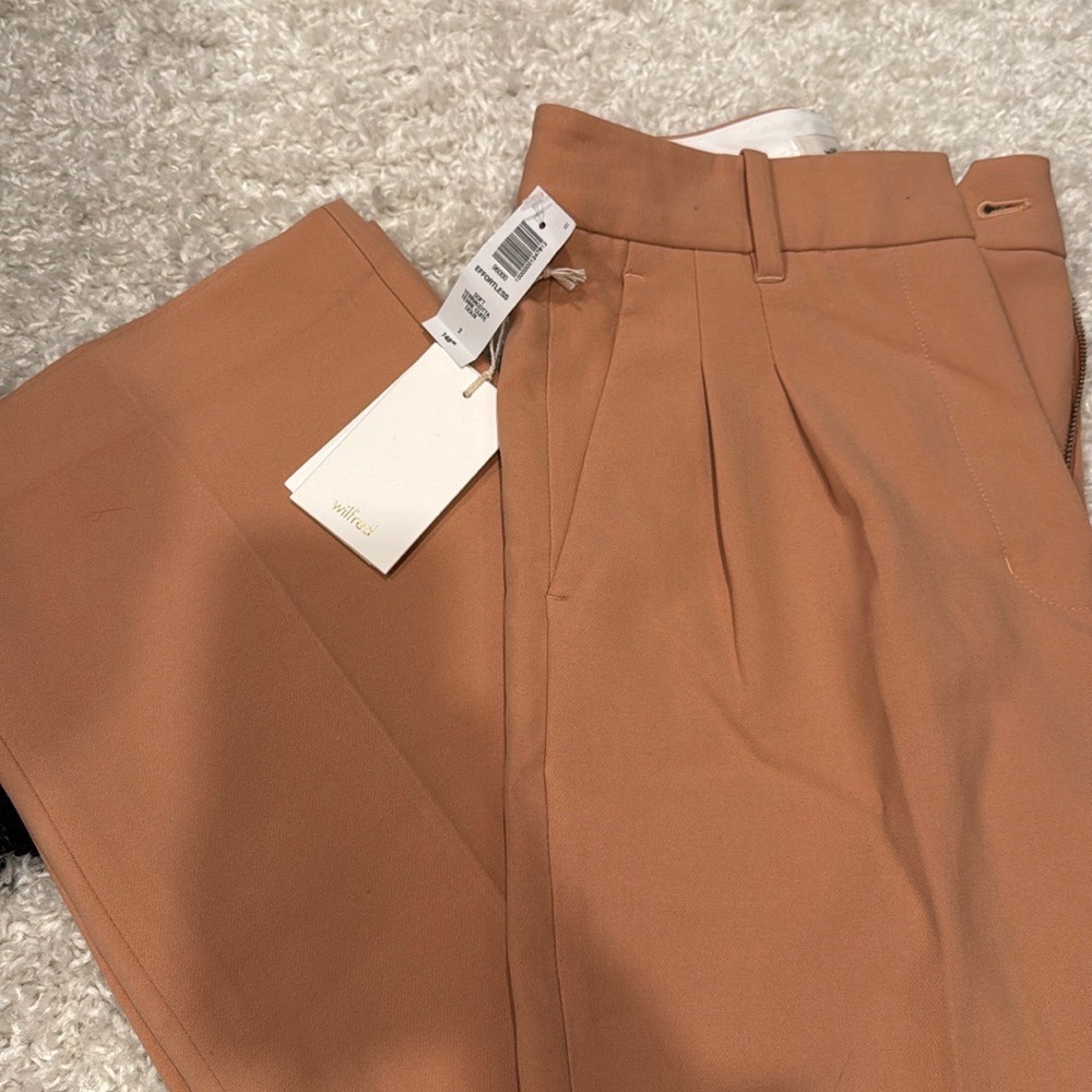 Aritzia Wilfred effortless pant - 2 soft terracotta